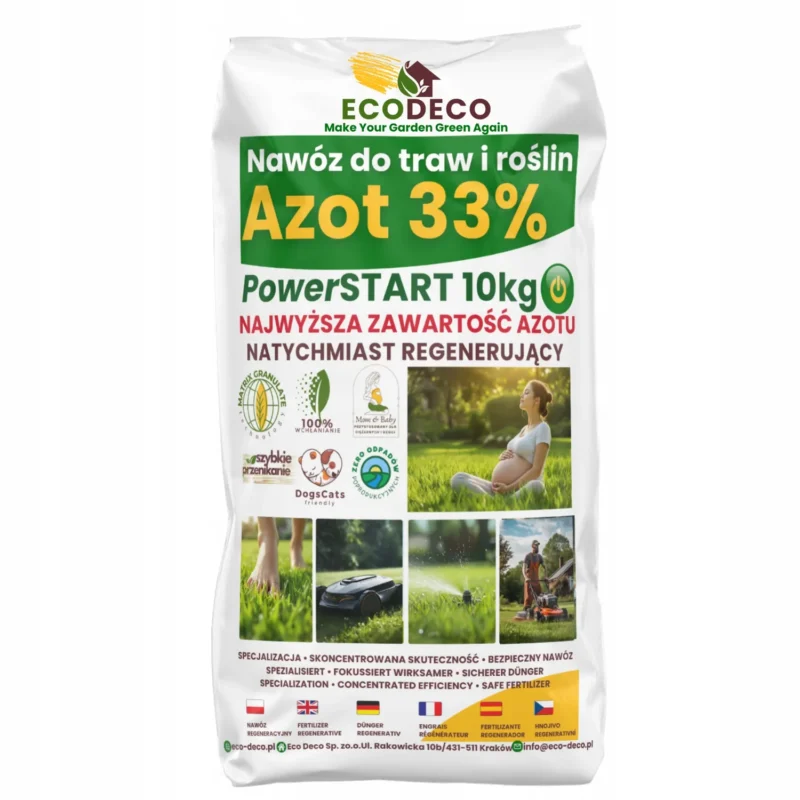 Nawóz do Trawy Azotowy 10kg Wiosenny Zagęszczający PowerStart Startujący - obrazek 2