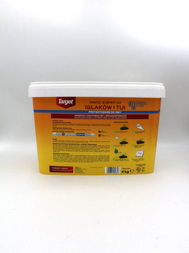 Nawóz Do Iglaków i Tui – Jesienny – 4 kg Target - obrazek 10