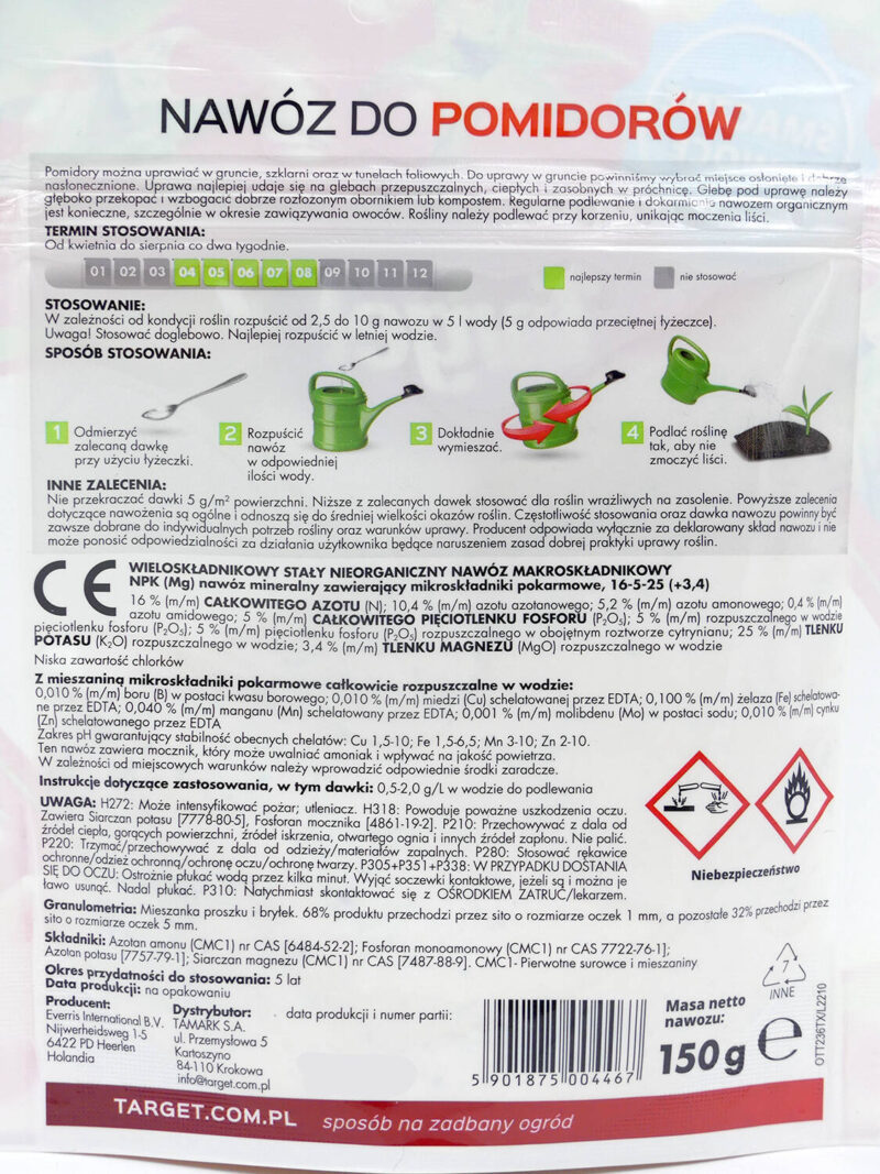 Nawóz Do Pomidorów – Rozpuszczalny – Smaczne Owoce – 150 g Target - obrazek 4