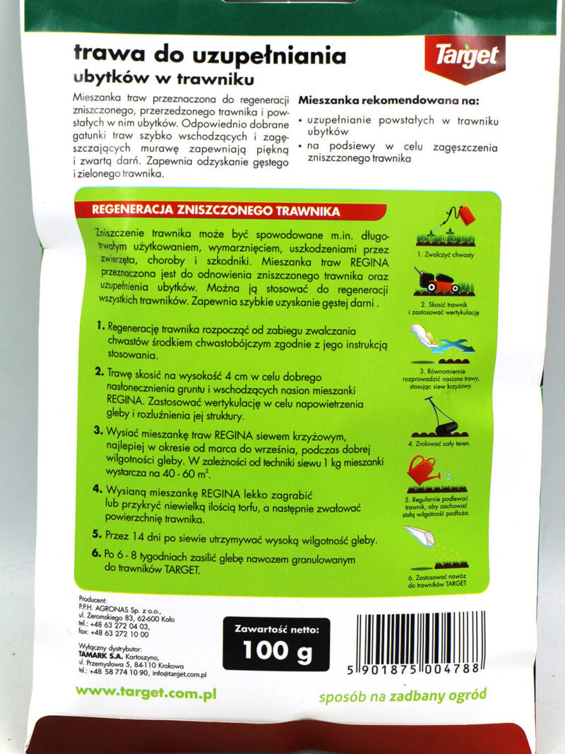 Regina – Trawa Regeneracyjna – Do Uzupełniania Ubytków – 100 g Target - obrazek 5